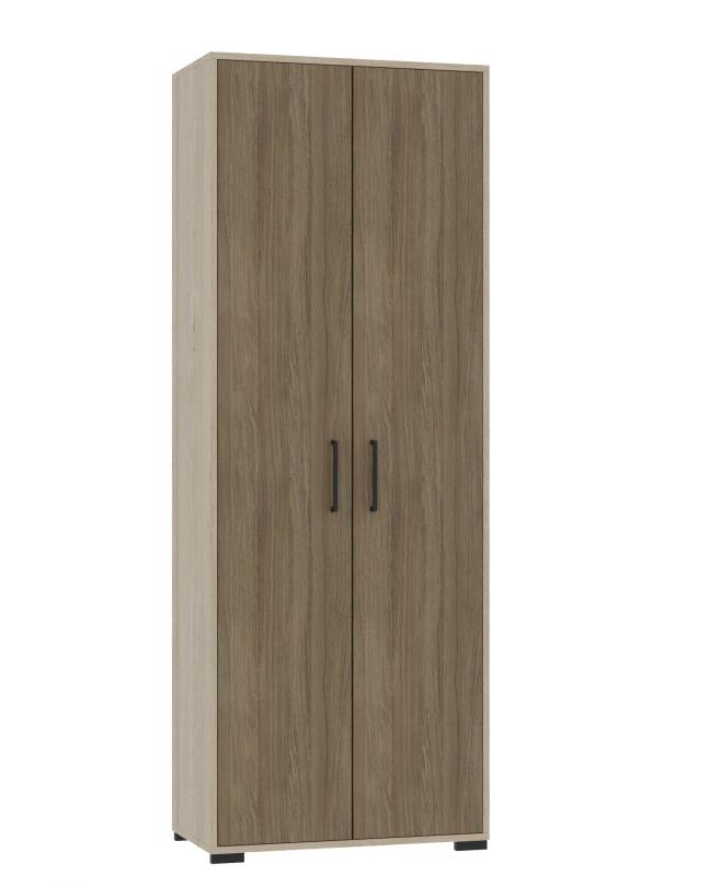 Шафа для одягу з висувною штангою та полицями АНШАР ГРУП (6602), 719х405х2025 мм